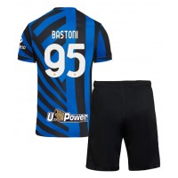 Dres Inter Milan Alessandro Bastoni #95 Domaci za djecu 2024-25 Kratak Rukav (+ kratke hlače)